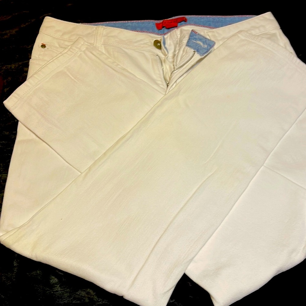 Woman’s Jeans—white denim—size 10– very little wear—inseam 29 inches